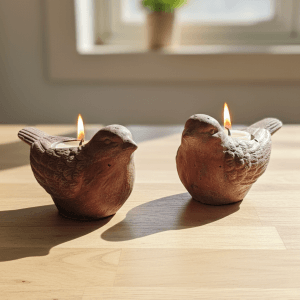 מעמד לנר בצורת יונה